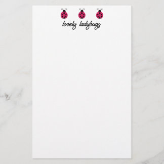 Lovely Ladybugs Briefpapier