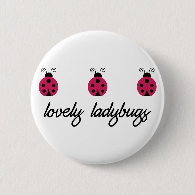 Lovely Ladybugs Button (Vorderseite)