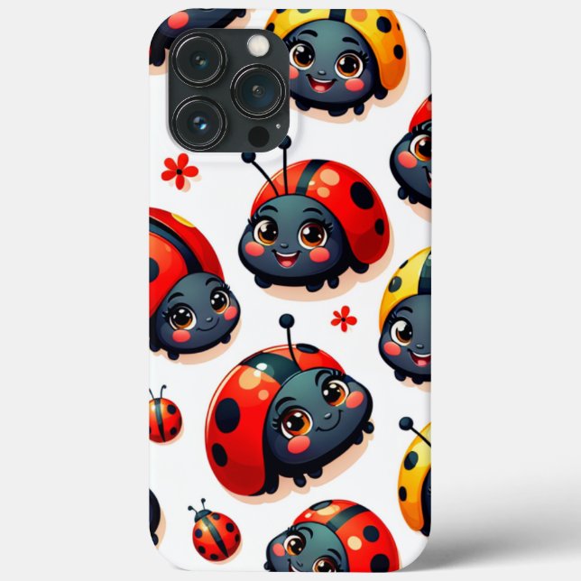 Lovely Ladybugs Case-Mate iPhone Hülle (Rückseite)