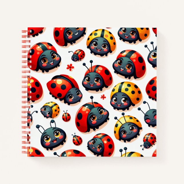 Lovely Ladybugs Notizbuch (Vorderseite)