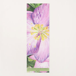 Lovely Lavender Floral Custom Vacation Retreat Yogamatte