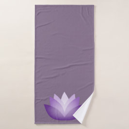 Lovely Lavender Lotus Blume Badehandtuch