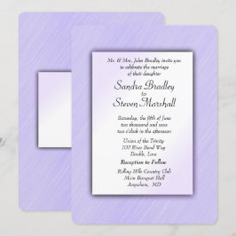 Lovely Lavender Wedding Einladung