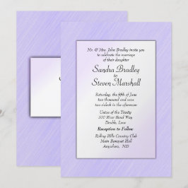 Lovely Lavender Wedding Einladung