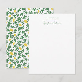 Lovely Lemons Personal Stationery Mitteilungskarte