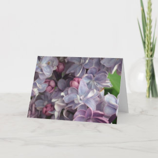 Lovely Lilac Greetings Card Karte