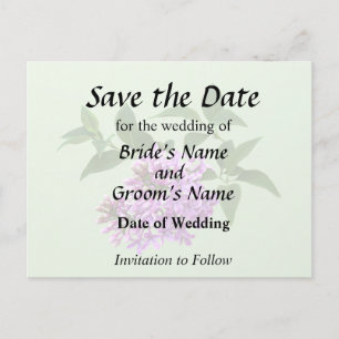 Lovely Lilacs Ankündigungspostkarte