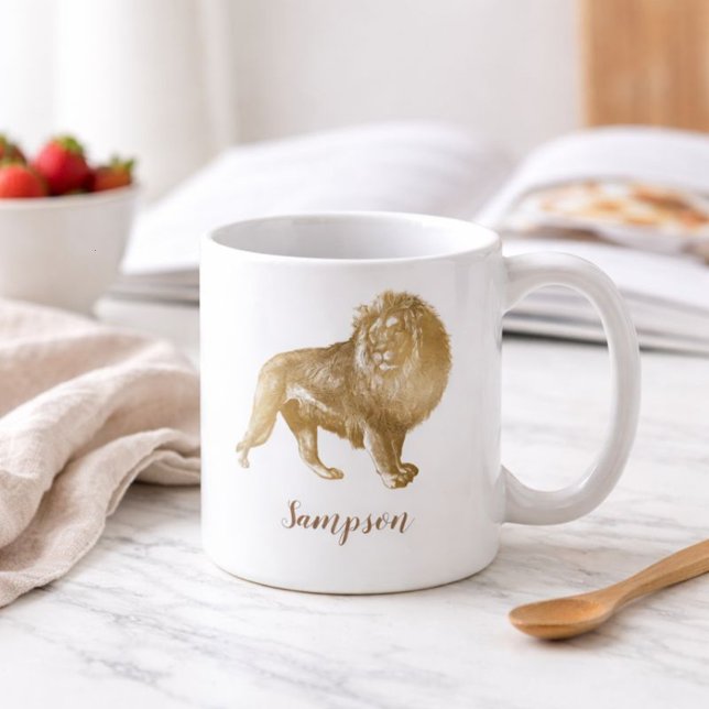 Lovely Lion Kaffeetasse (Von Creator hochgeladen)