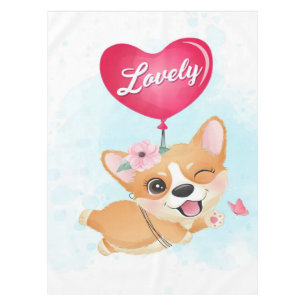 Lovely Little Corgi Geschenke für Kinder Tischdecke
