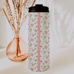Lovely Little Ladybugs Monogram Tumbler Thermosbecher
