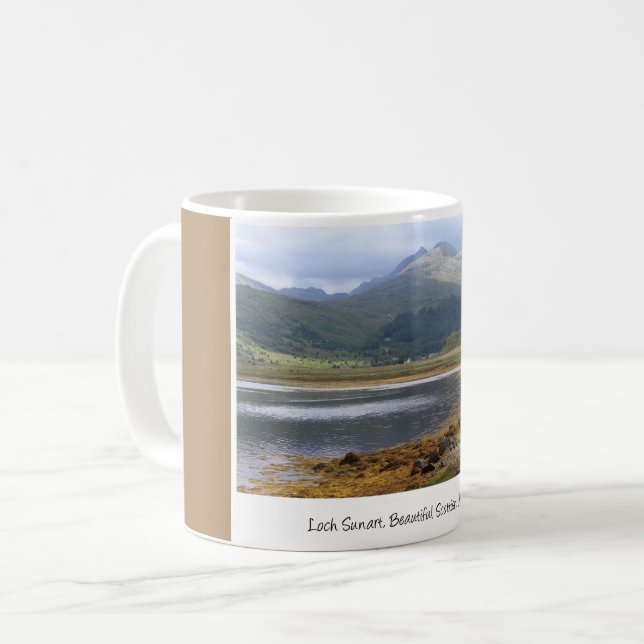 Lovely Loch Sunart, Schottland Kaffeetasse (Vorderseite Links)