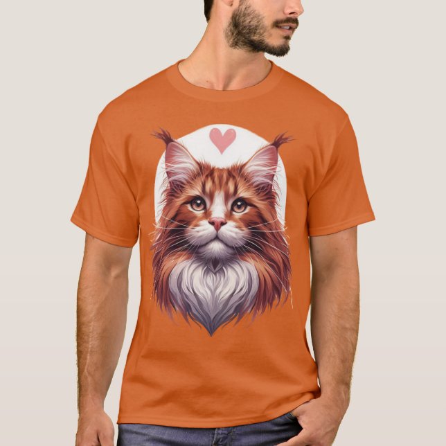 Lovely Maine Coon T-Shirt (Vorderseite)
