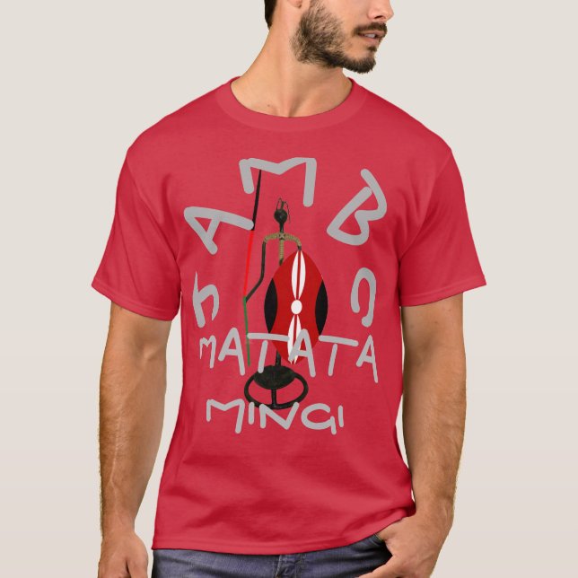 Lovely Matata Mingi Kenya Hakuna Matata T-Shirts (Vorderseite)