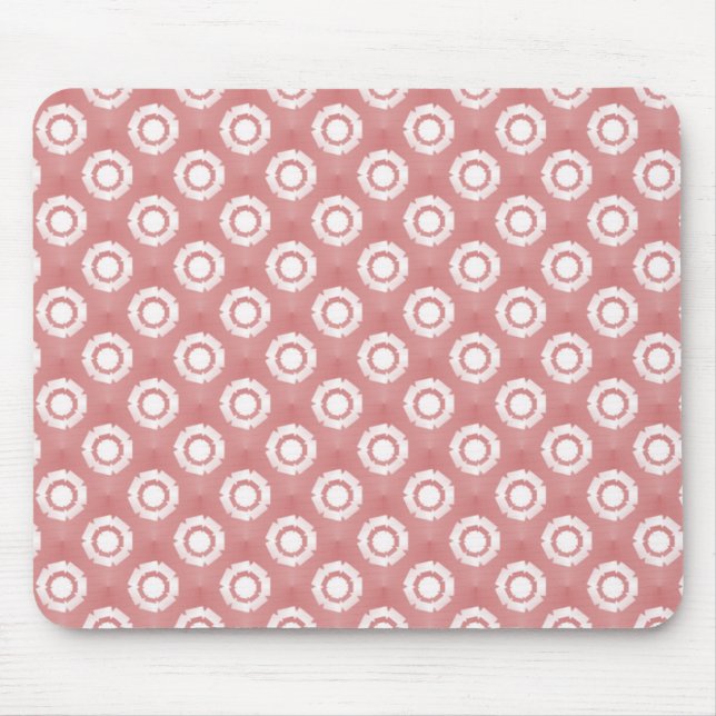 Lovely Mauve Funky Blume Mousepad (Vorne)