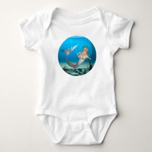 Lovely Mermaid Baby Strampler