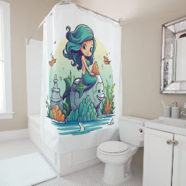 Lovely Mermaid Duschvorhang