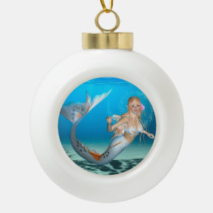 Lovely Mermaid Keramik Kugel-Ornament