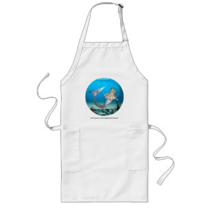 Lovely Mermaid Lange Schürze