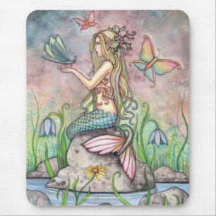 Lovely Mermaid Mousepad von Molly Harrison
