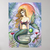 Lovely Mermaid Poster von Molly Harrison
