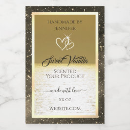Lovely Ocean Gold and Beige Colored Product Labels Lebensmitteletikett