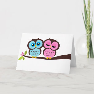 Lovely Owls Karte