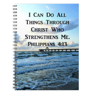 LOVELY PHILIPPIANS 4:13 BIBLE VERSE NOTIZBLOCK