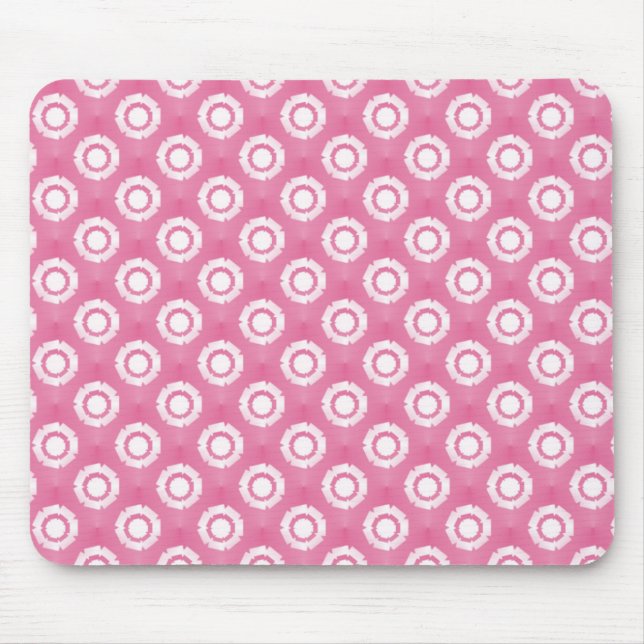 Lovely Pink Funky Blume Mousepad (Vorne)
