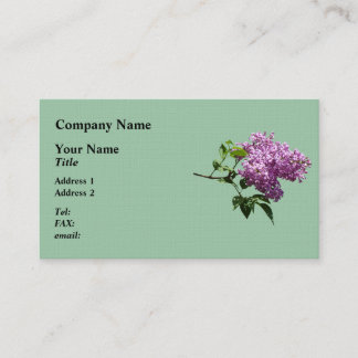 Lovely Purple Lilacs Visitenkarte