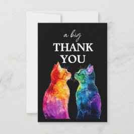 Lovely 🌈 Purrfectly Yours: Purrfectly Dankeskarte