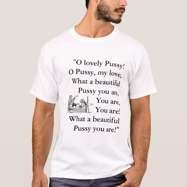 Lovely Pussy T - Shirt - Edward Lear (Vorderseite)