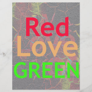 LOVELY RED GOLDEN GREEN