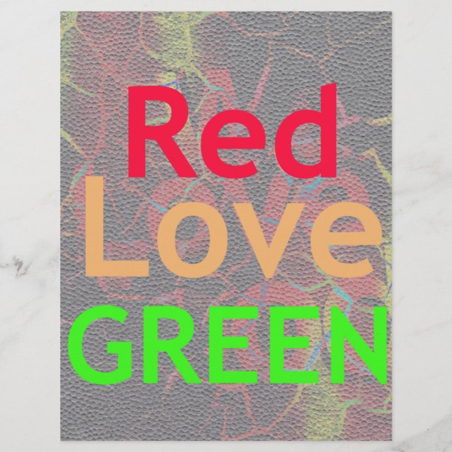 LOVELY RED GOLDEN GREEN (Vorderseite)