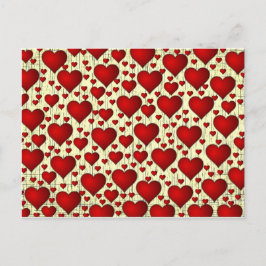 Lovely Red Valentine Heart Attack Feiertagspostkarte