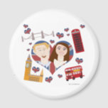 Lovely Royal Wedding Couple Magnet<br><div class="desc">Dieses niedliche Design dreht sich um Ihre 2 Lieblingsbriefe. Sie sind so in Liebe und heiraten. Feiern Sie ihre Liebe heute mit dieser super niedlichen Hommage! Kaufen Sie nicht nur ein Hochzeitsdesign,  sondern erhalten Sie einen mit königlichem Flair!</div>