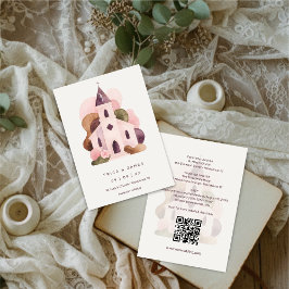 Lovely Rustic Pink Tones Church Wedding Einladung