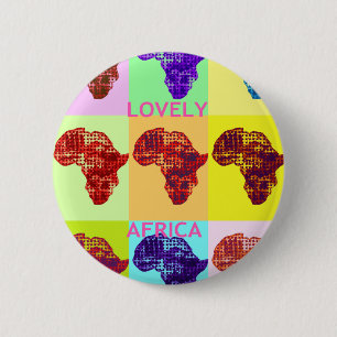 LOVELY schöne phantastische neun afrikanische Land Button