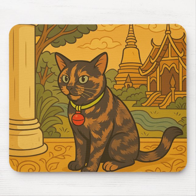 Lovely Siam Cat Mousepad (Vorne)