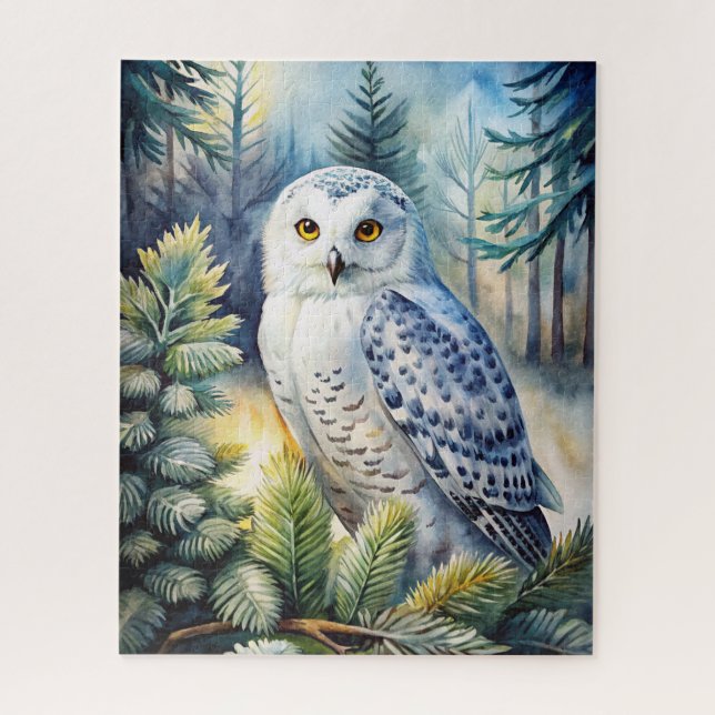 Lovely Snowy Owl Puzzle (Vertikal)