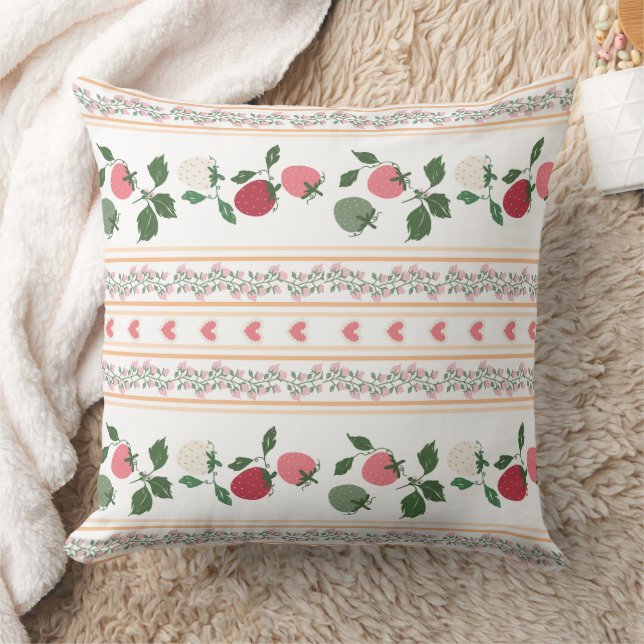 Lovely sweet strawberry pattern old fashioned kissen (Decke)