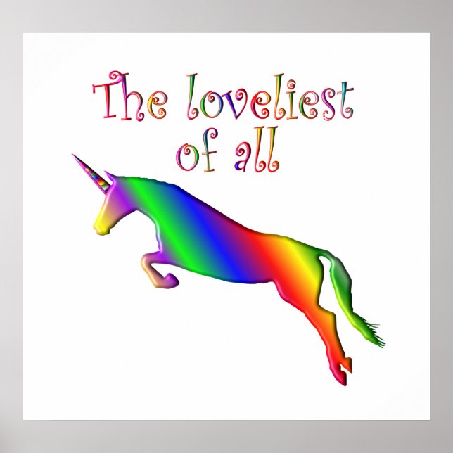 Lovely Unicorn Poster (Vorne)
