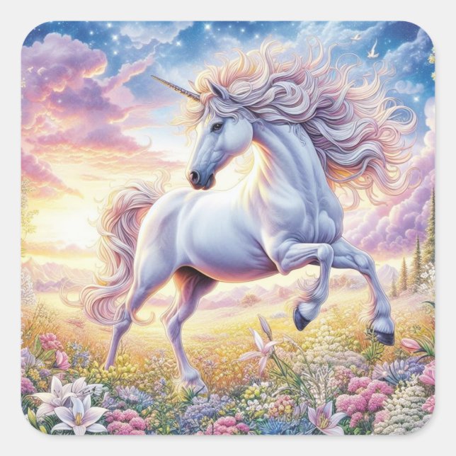 Lovely Unicorn Sticker (Vorderseite)