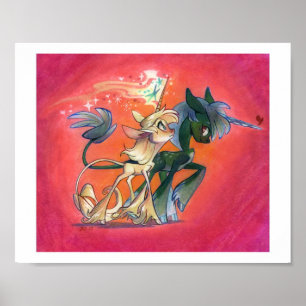 Lovely Unicorn Walk Poster