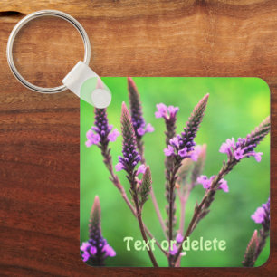 Lovely Vervain Wildblume Personalisiert Schlüsselanhänger
