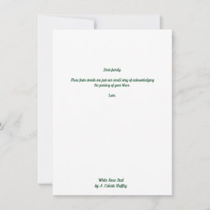 Lovely White Rosenknospe Grußkarte Mitteilungskarte