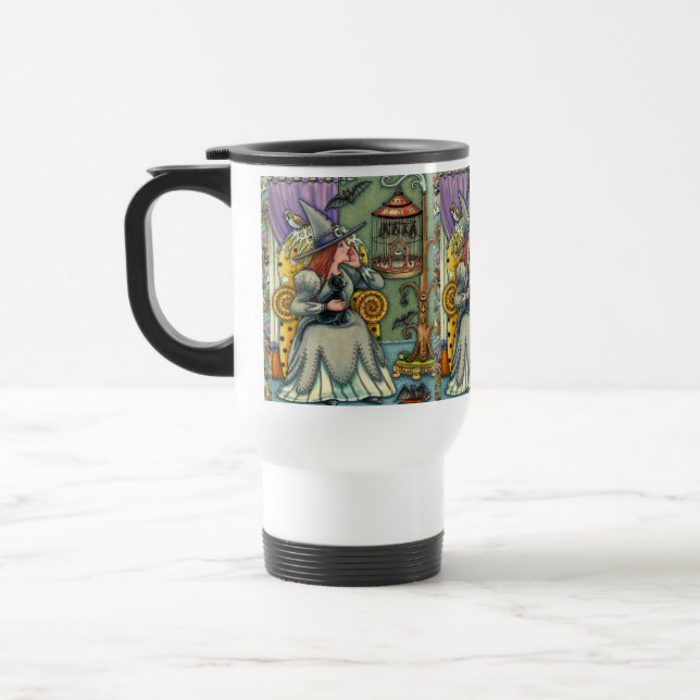 LOVELY WITCH, CAT & HER PETS, BVT CAGE, HALLOWEWEE REISEBECHER (Links)