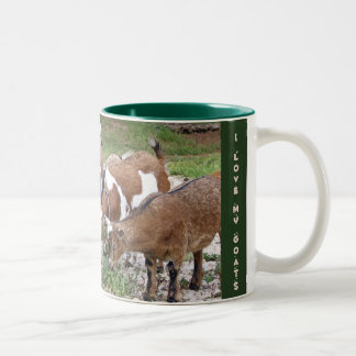 LoveMyGoats-Tasse Zweifarbige Tasse