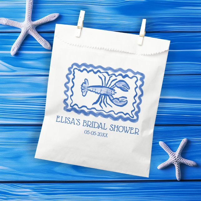 LoveNotes aus Sea Hummer CUSTOM-Brautparty Geschenktütchen (LoveNotes from Sea Lobster CUSTOM Bridal Shower Favor Bag
)