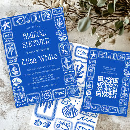 LoveNotes aus Sea Modern CUSTOM QR Brautparty Begleitkarte