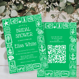 LoveNotes aus Sea Modern CUSTOM QR Brautparty Einladung